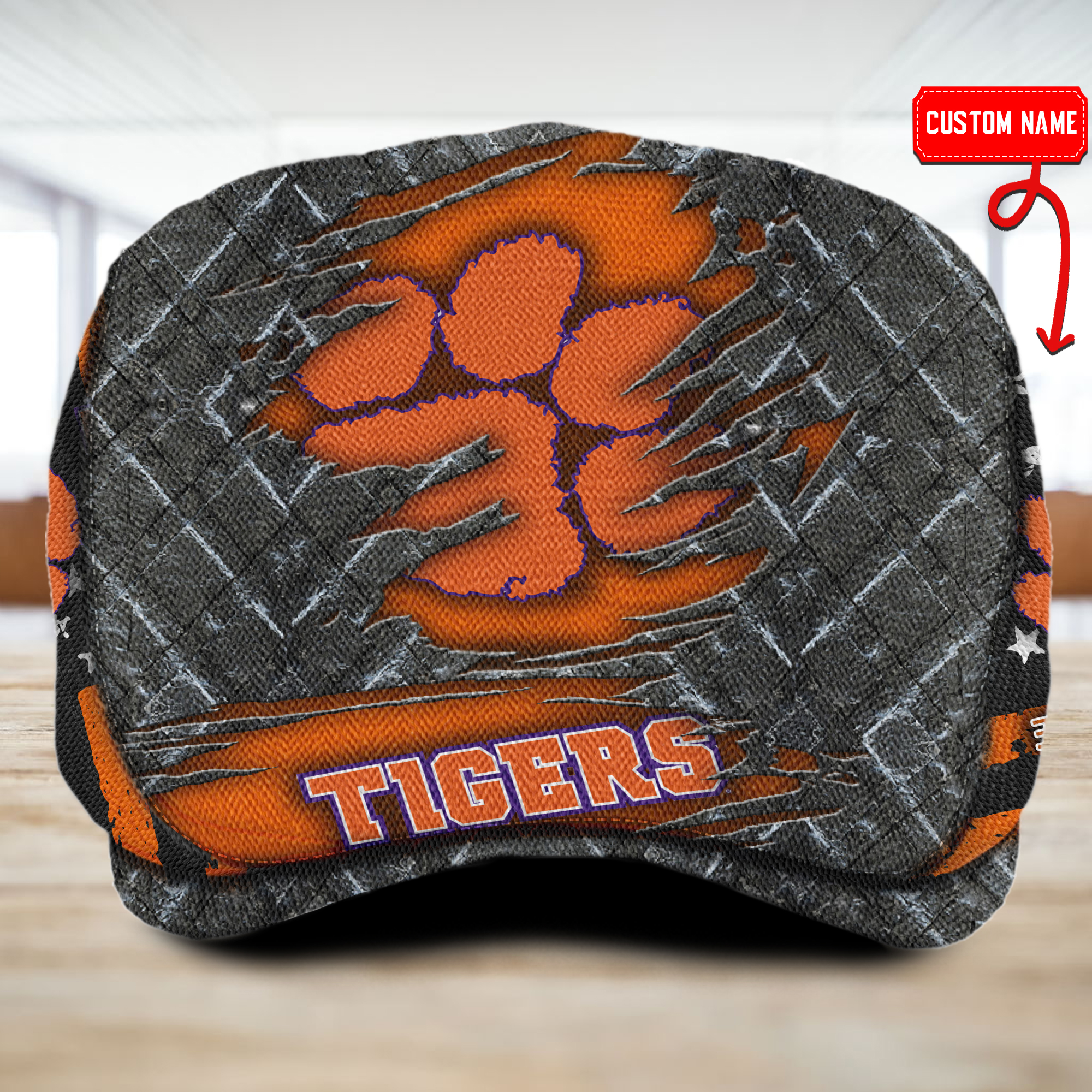 Sportswearmerch Clemson Tigers NCAA Flat Cap For Fan