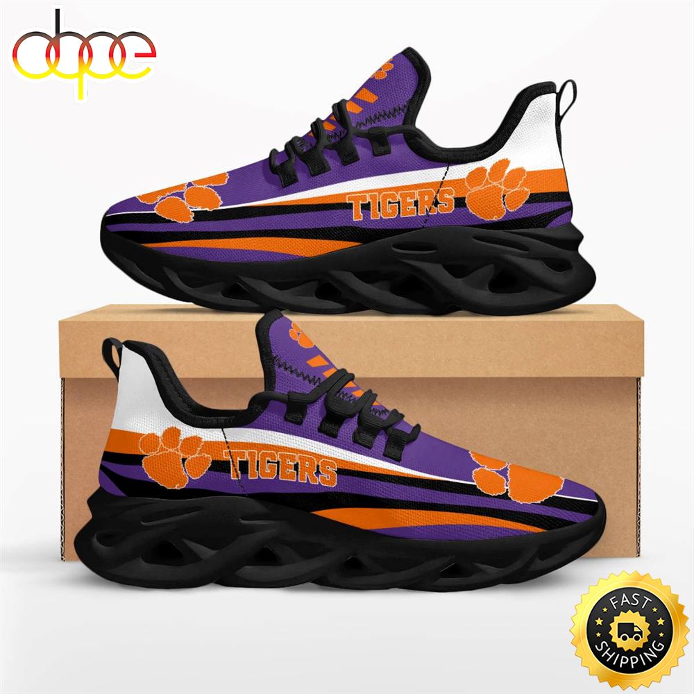 Sportswearmerch Clemson Tigers NCAA Max Soul Shoes Sneakers For Men And Women