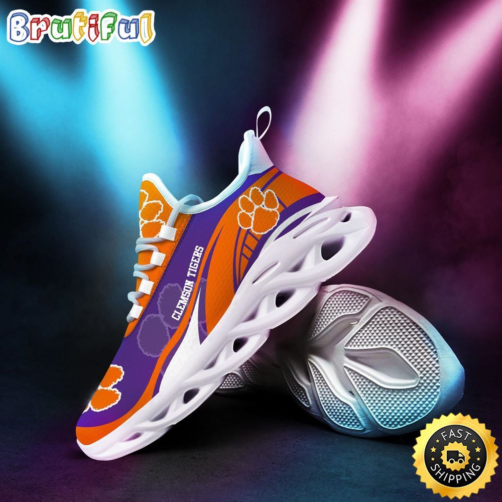 Sportswearmerch Clemson Tigers NCAA Sneakers Max Soul Shoes For Fan