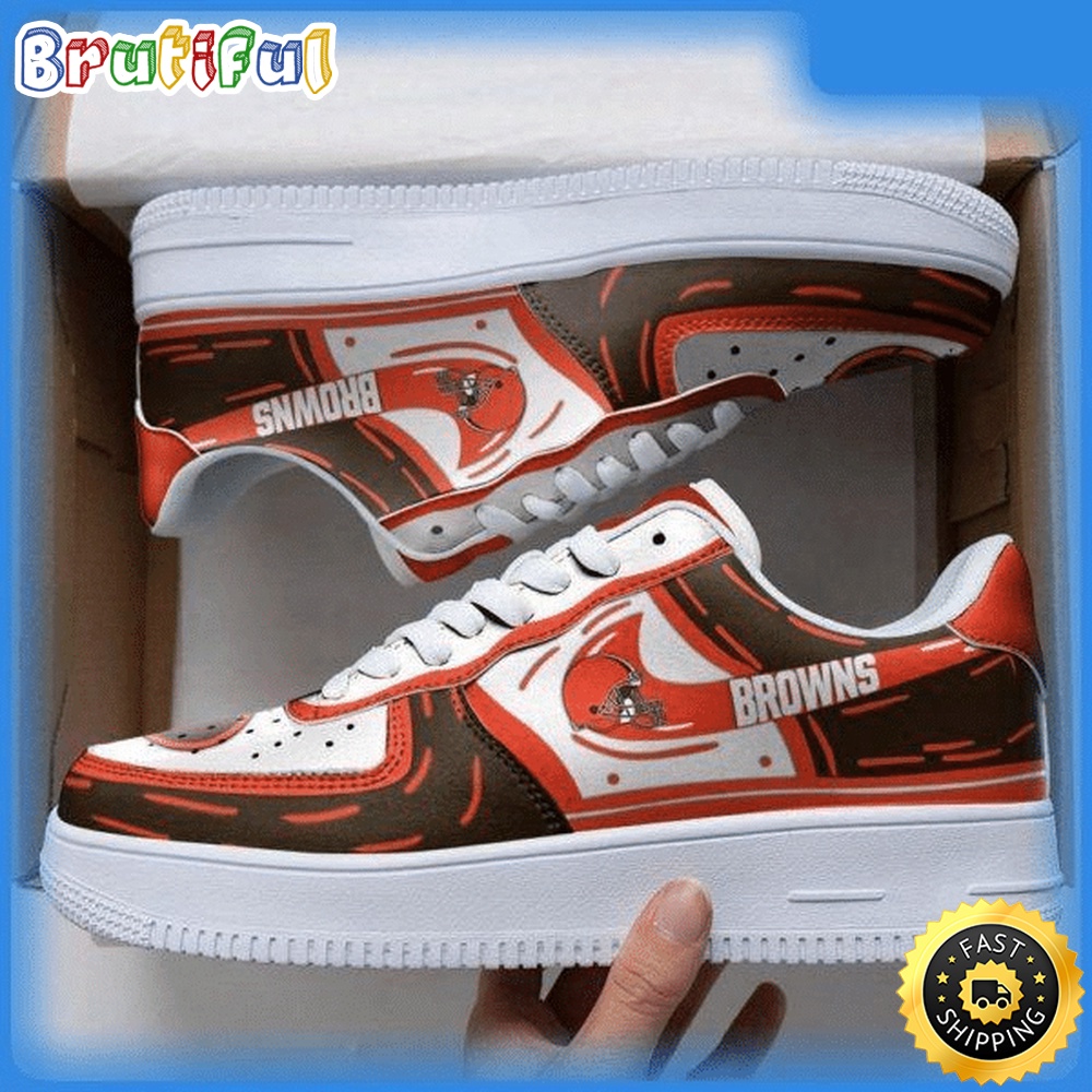 Sportswearmerch Cleveland Browns NFL Air Low-Top Sneakers Shoes For Men And Women