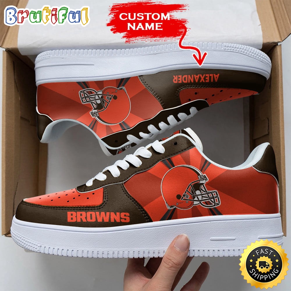 Sportswearmerch Cleveland Browns NFL Air Low-Top Sneakers Shoes For Men And Women