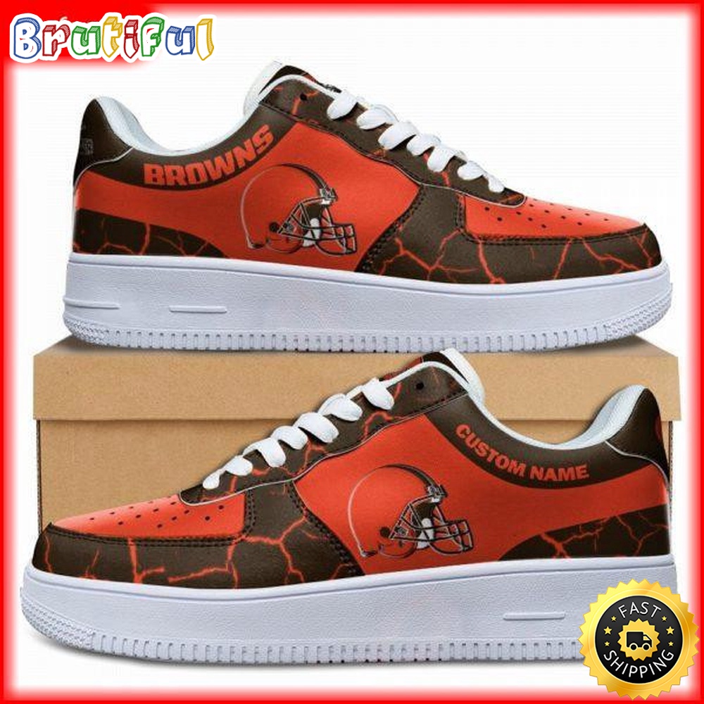 Sportswearmerch Cleveland Browns NFL Air Low-Top Sneakers Shoes For Men And Women