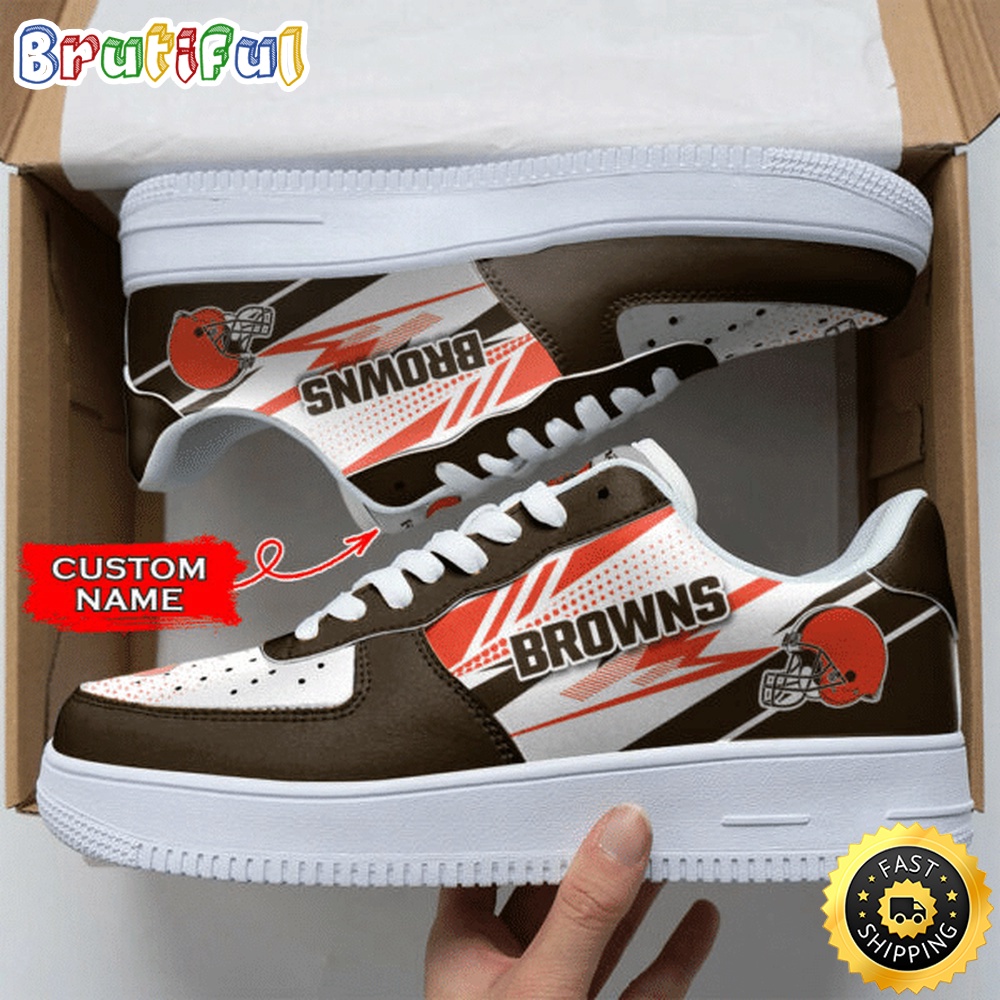Sportswearmerch Cleveland Browns NFL Air Low-Top Sneakers Shoes For Men And Women