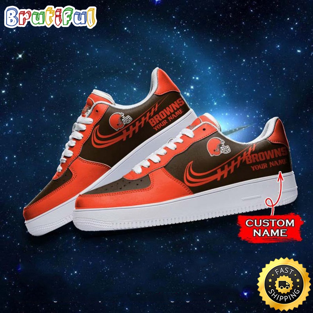 Sportswearmerch Cleveland Browns NFL Air Low-Top Sneakers Shoes For Men And Women