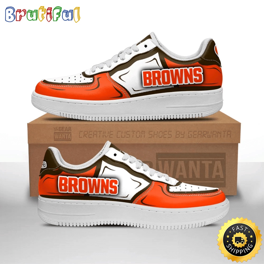 Sportswearmerch Cleveland Browns NFL Air Low-Top Sneakers Shoes For Men And Women