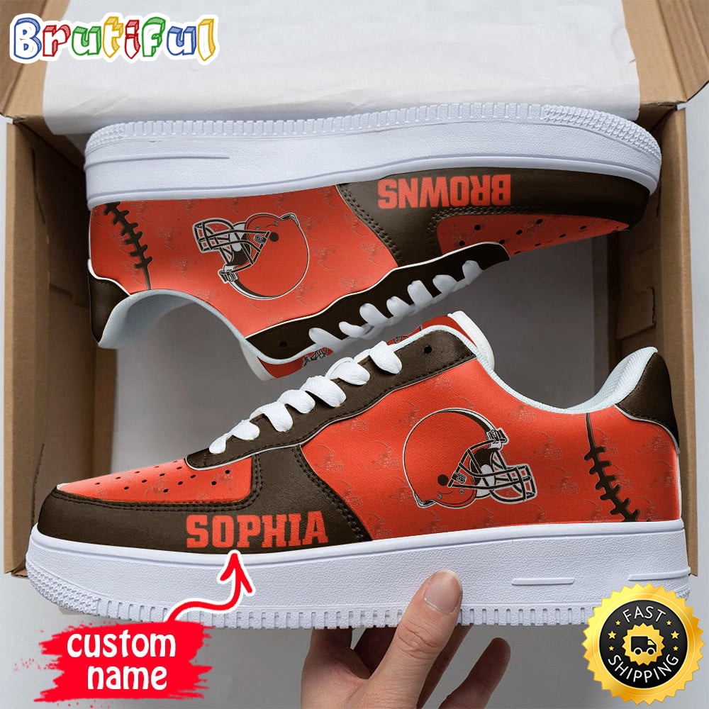 Sportswearmerch Cleveland Browns NFL Air Low-Top Sneakers Shoes For Men And Women