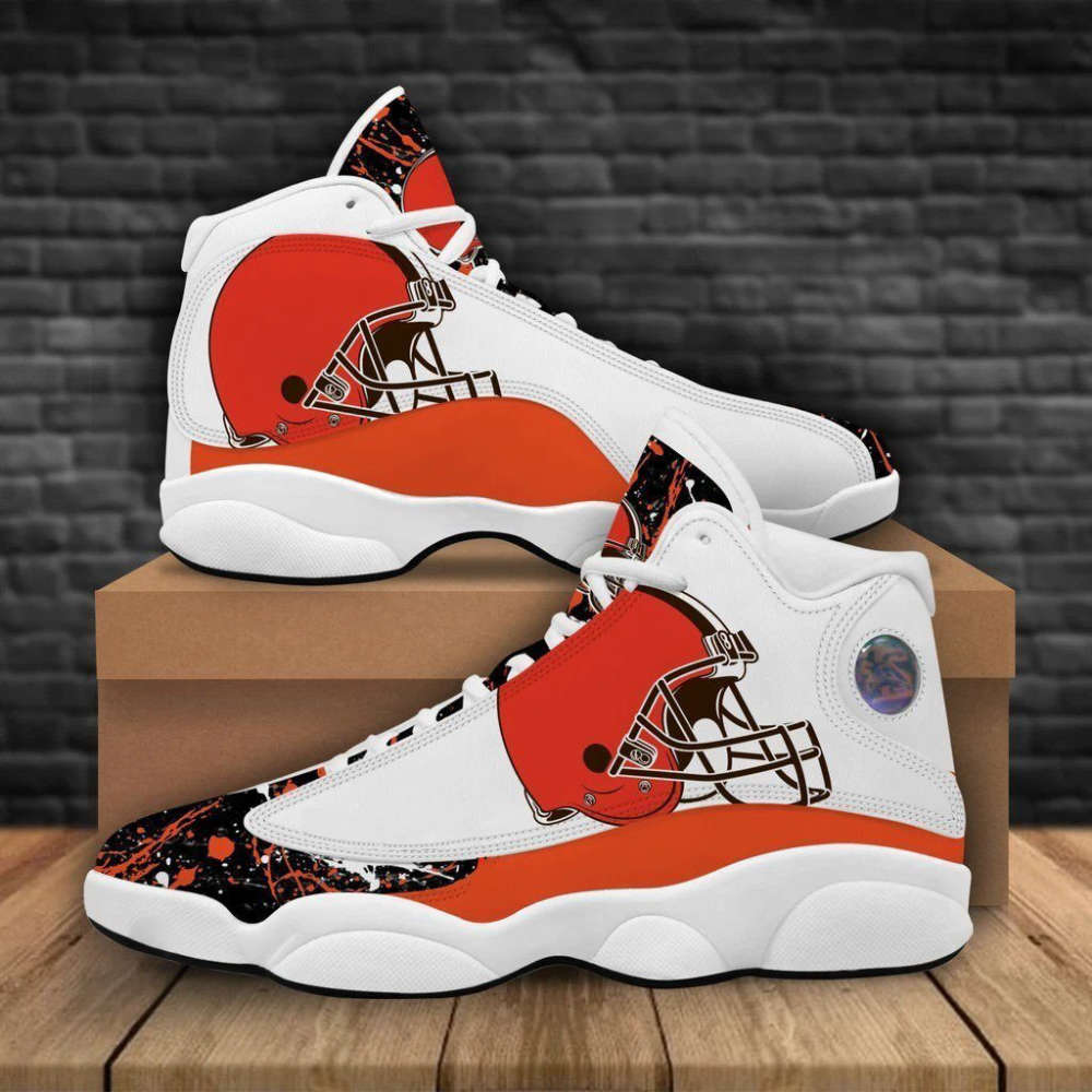 Sportswearmerch Cleveland Browns NFL AJ13 Sneakers Shoes For Men And Women