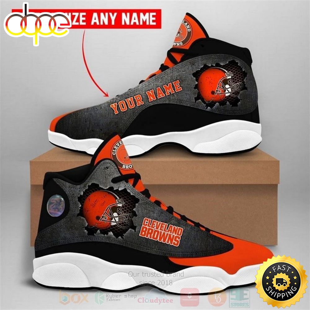 Sportswearmerch Cleveland Browns NFL AJ13 Sneakers Shoes For Men And Women
