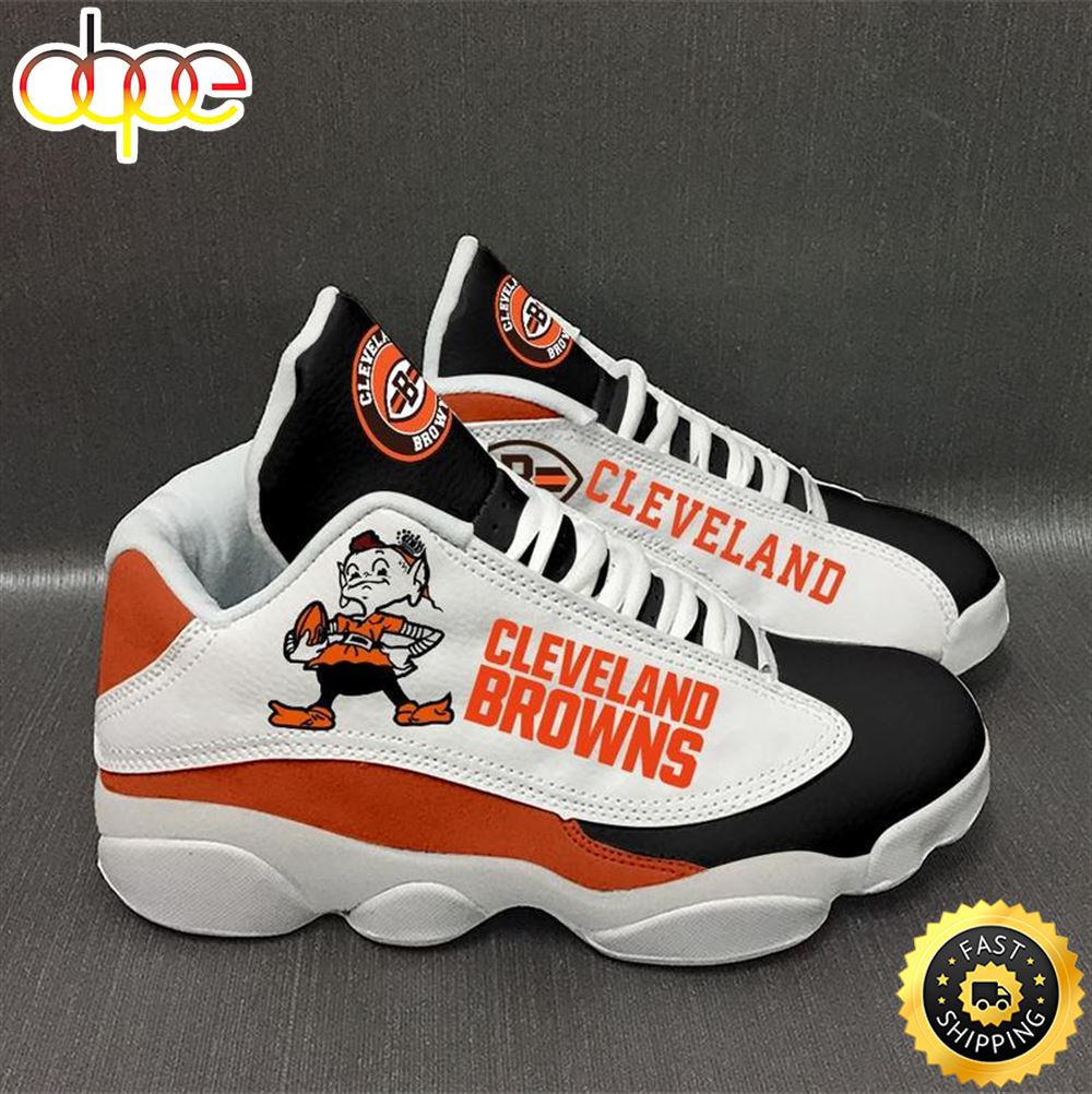 Sportswearmerch Cleveland Browns NFL AJ13 Sneakers Shoes For Men And Women