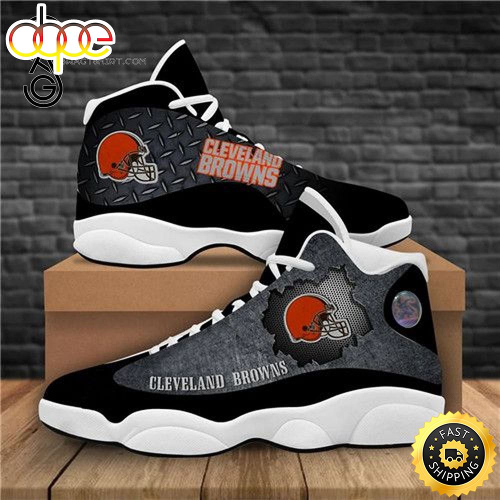 Sportswearmerch Cleveland Browns NFL AJ13 Sneakers Shoes For Men And Women
