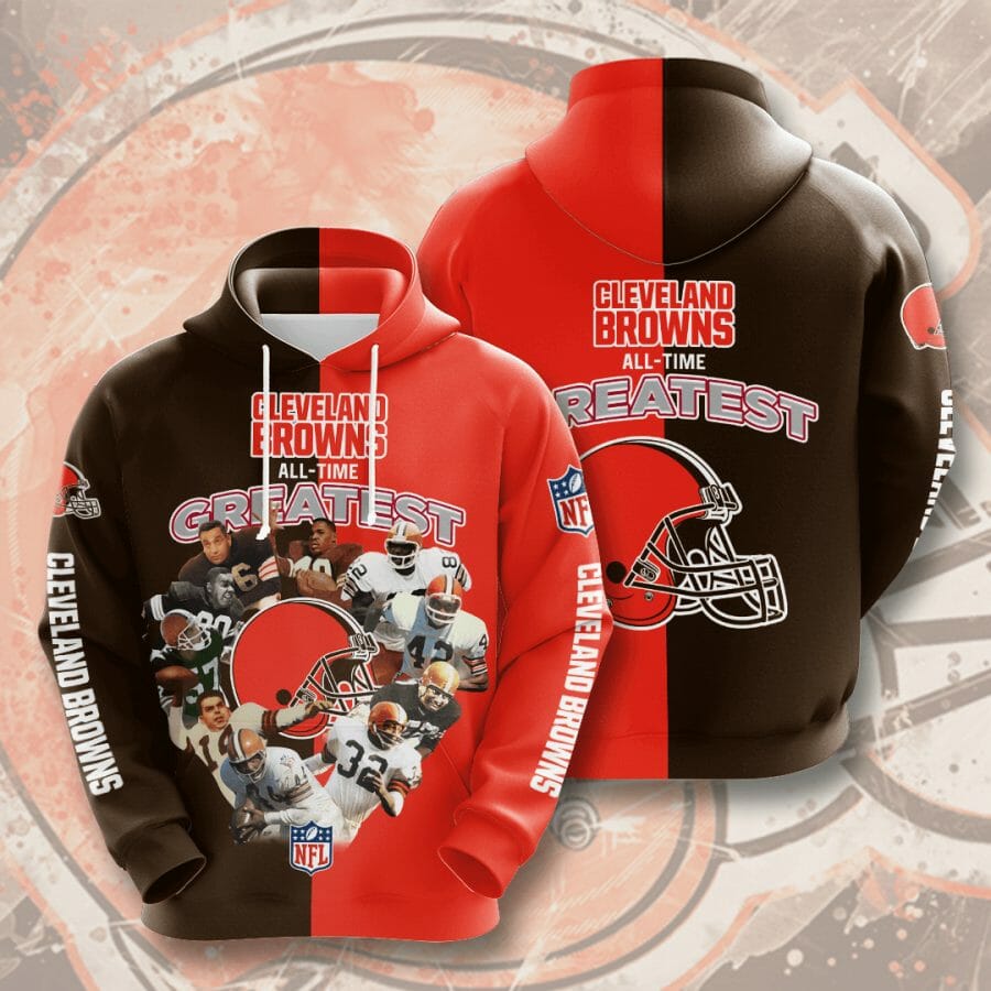 Sportswearmerch Cleveland Browns NFL All Time Greatest Personalized Hoodie For Fan