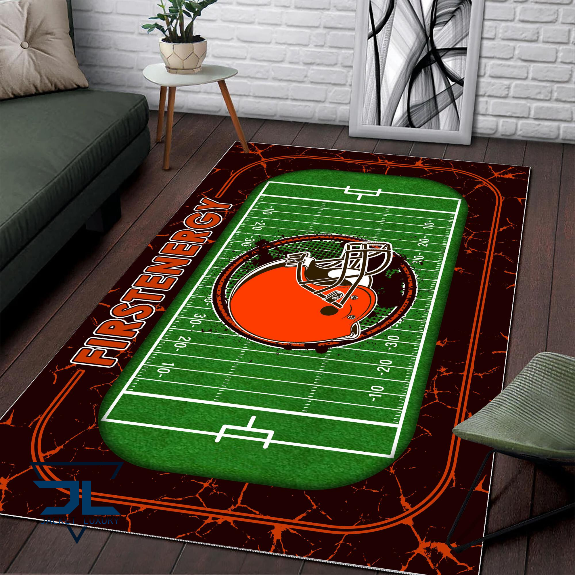 Sportswearmerch Cleveland Browns NFL Area Rug For Fan
