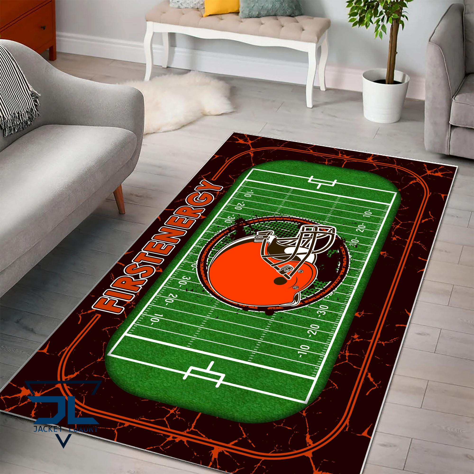 Sportswearmerch Cleveland Browns NFL Area Rug For Fan