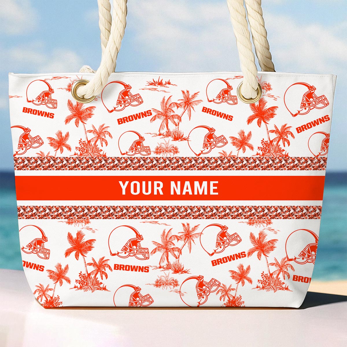 Sportswearmerch Cleveland Browns NFL Beach Bag For Fan