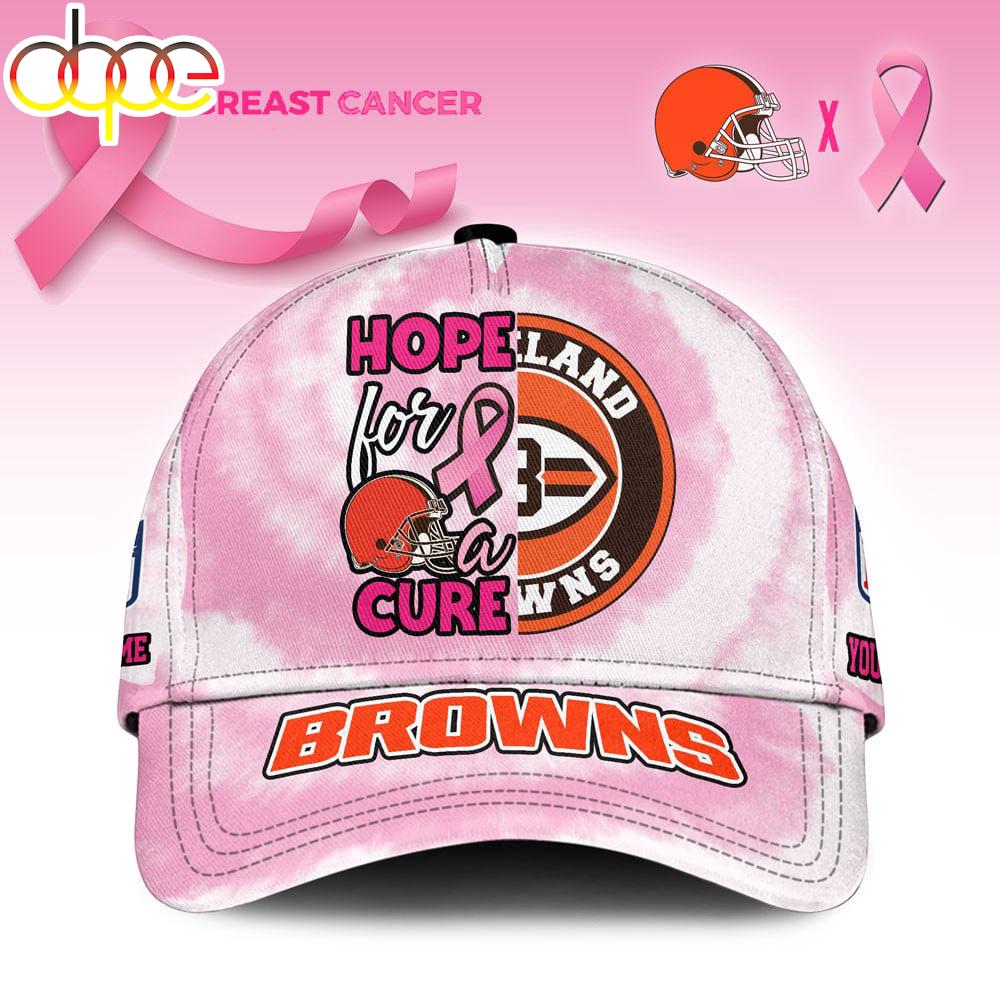 Sportswearmerch Cleveland Browns NFL Breast Cancer Awareness Classic Cap For Fan