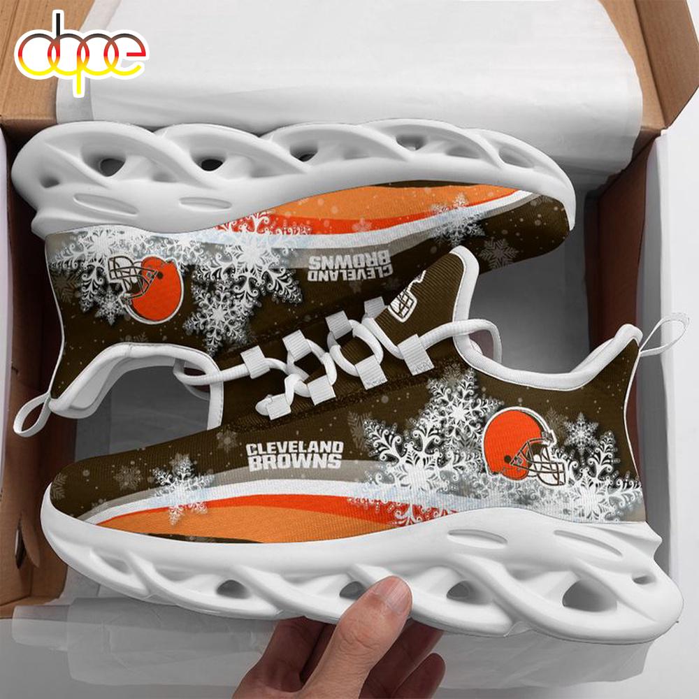 Sportswearmerch Cleveland Browns NFL Christmas Snow Max Soul Shoes Sneakers For Men And Women