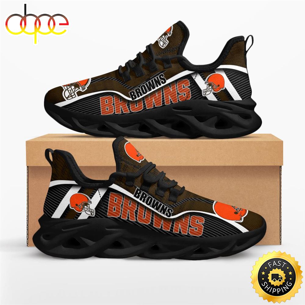 Sportswearmerch Cleveland Browns NFL Jumpstart Max Soul Shoes Sneakers For Men And Women