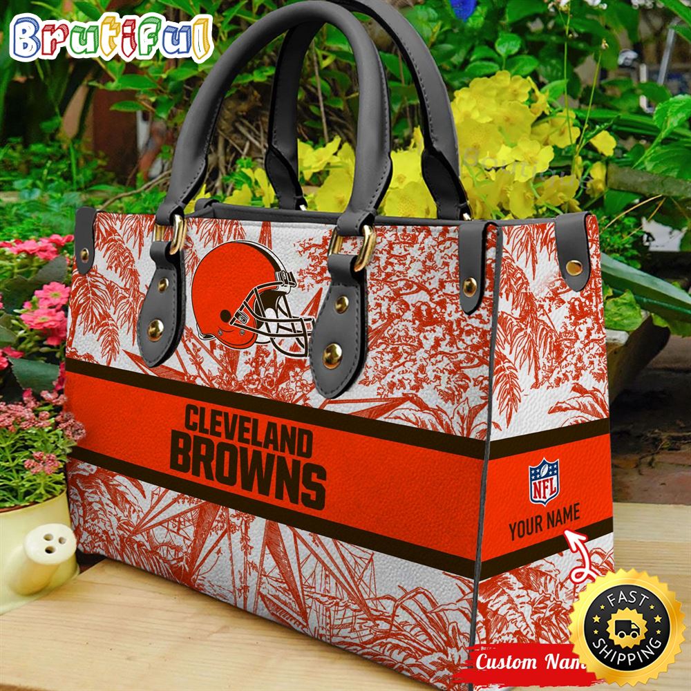 Sportswearmerch Cleveland Browns NFL Leather Handbag For Fan
