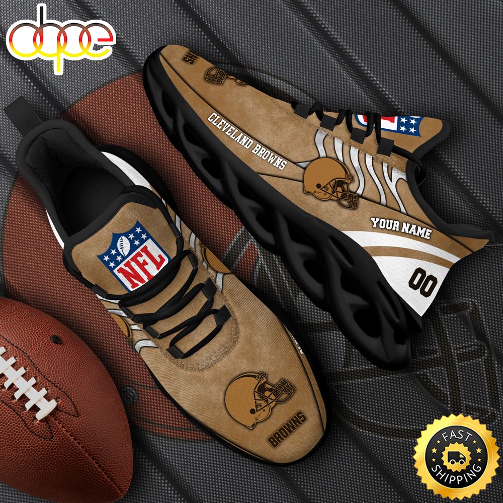 Sportswearmerch Cleveland Browns NFL Max Soul Shoes Sneakers For Men And Women