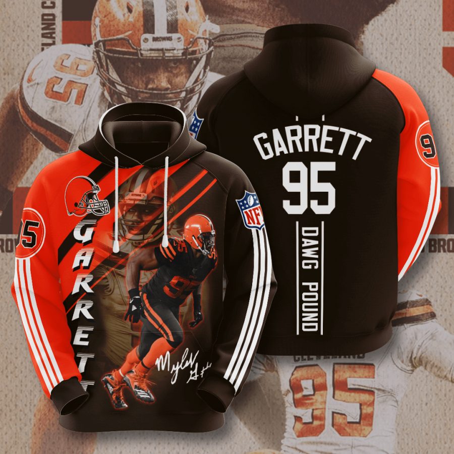 Sportswearmerch Cleveland Browns NFL Myles Garrett 95 Personalized Hoodie For Fan