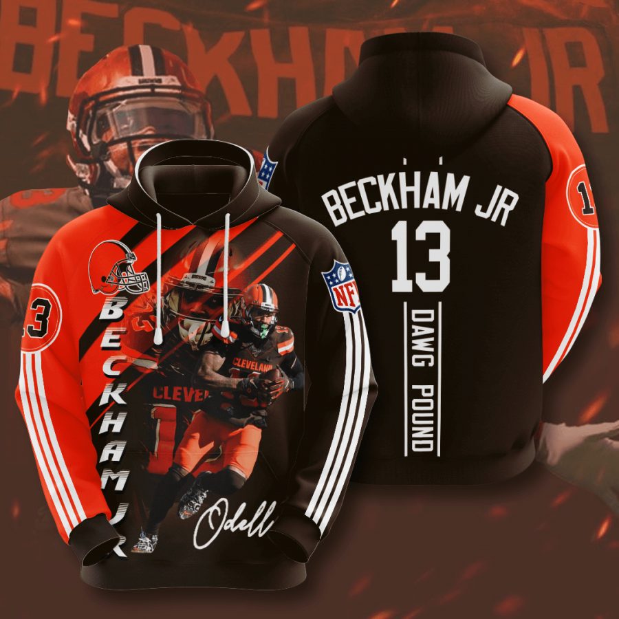 Sportswearmerch Cleveland Browns NFL Odell Beckham Jr. 13 Personalized Hoodie For Fan