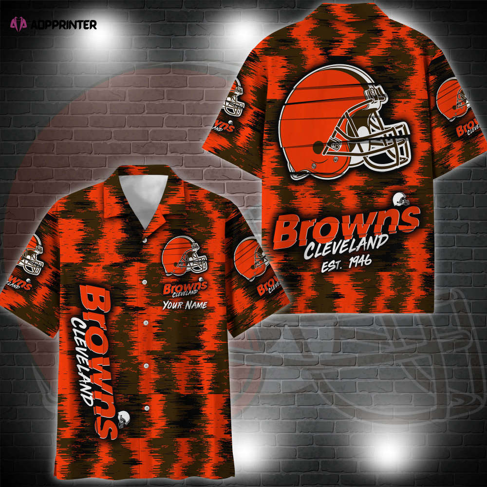 Sportswearmerch Cleveland Browns NFL Personalized Hawaiian Shirt For Fan