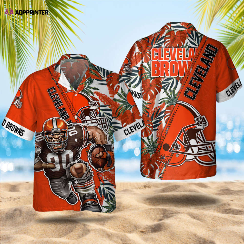 Sportswearmerch Cleveland Browns NFL Personalized Hawaiian Shirt For Fan