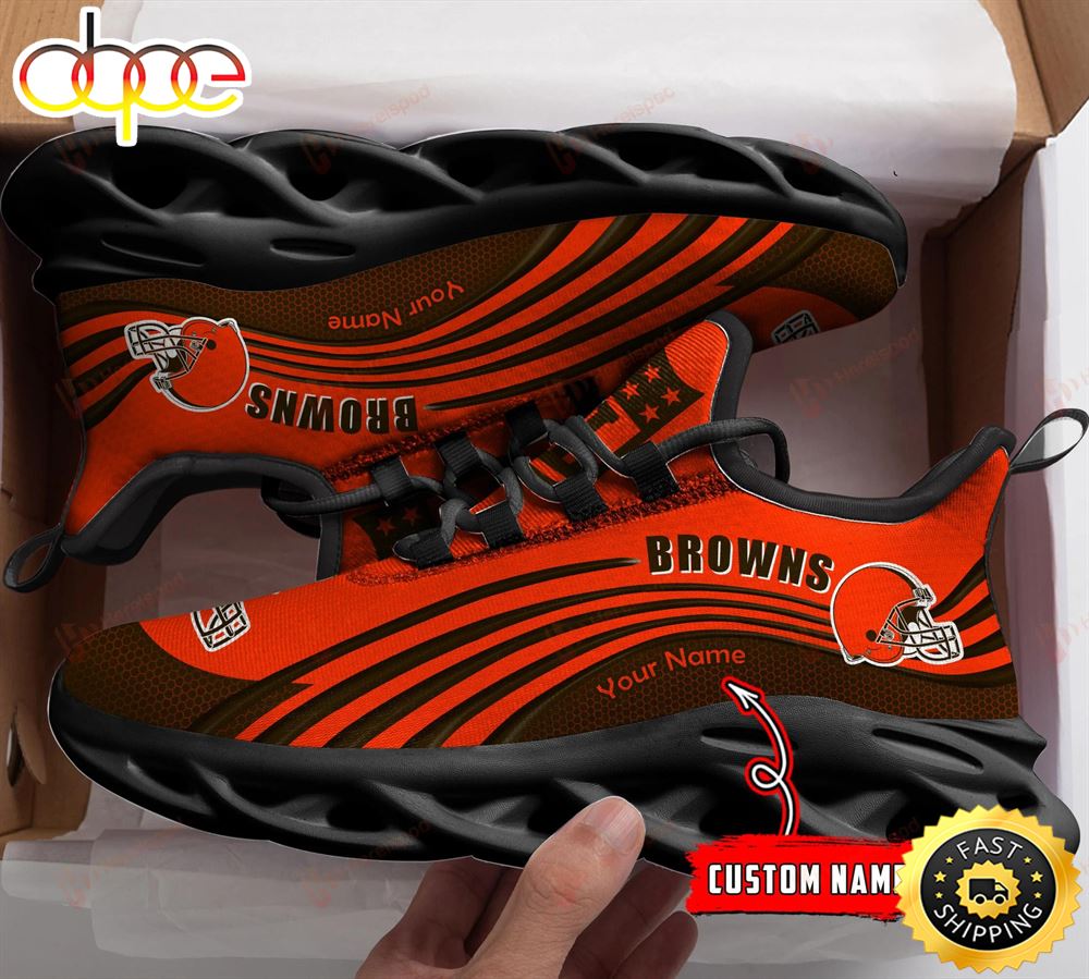 Sportswearmerch Cleveland Browns NFL Personalized Max Soul Shoes Sneakers For Men And Women