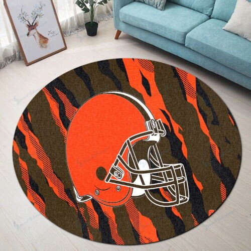 Sportswearmerch Cleveland Browns NFL Round Rug For Fan