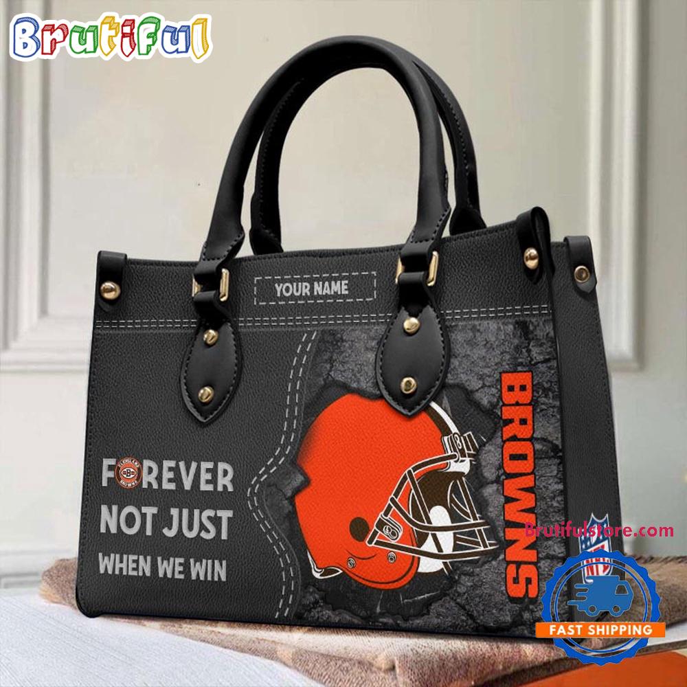 Sportswearmerch Cleveland Browns NFL Women's Leather Bag For Fan