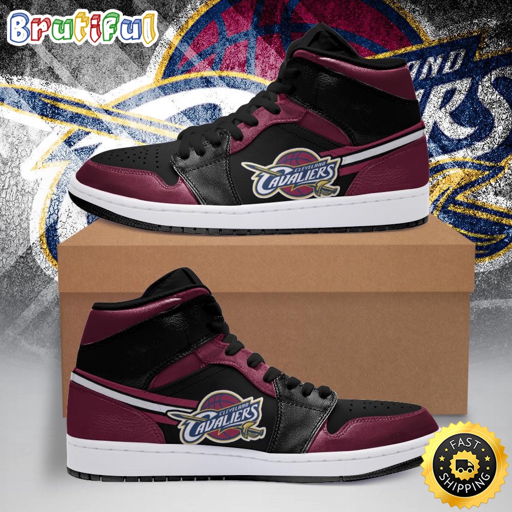 Sportswearmerch Cleveland Cavaliers NBA AJ1 High Sneakers Shoes For Men And Women