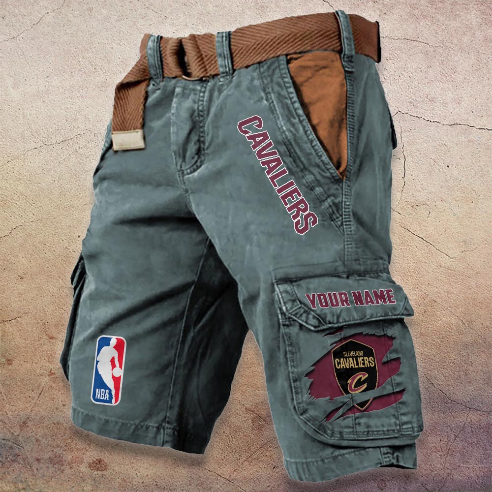 Sportswearmerch Cleveland Cavaliers NBA Denim Short For Fan