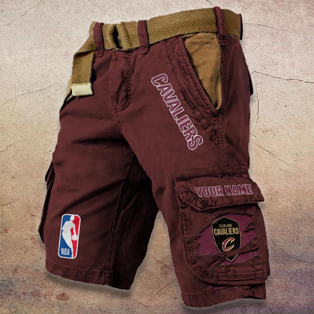 Sportswearmerch Cleveland Cavaliers NBA Denim Short For Fan