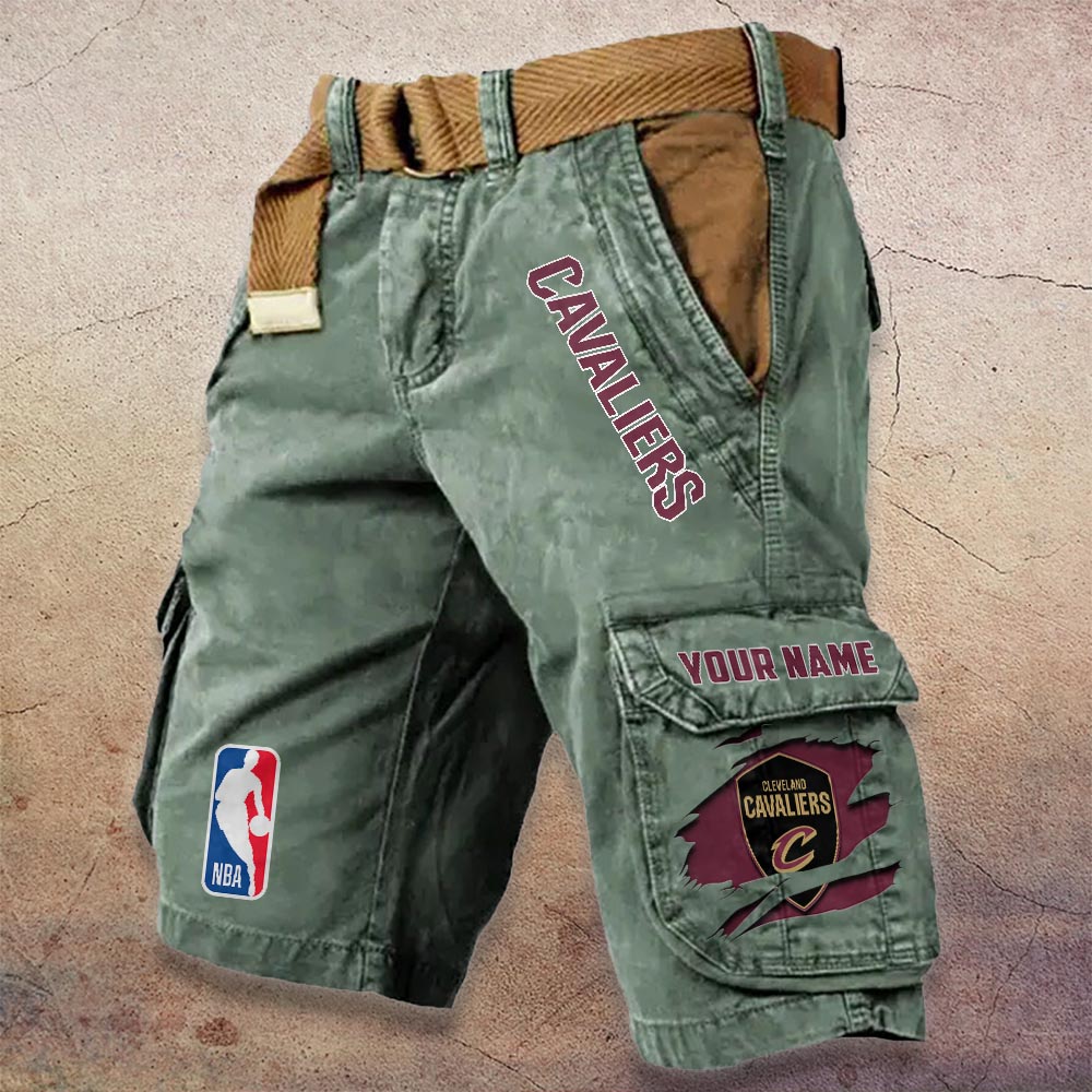 Sportswearmerch Cleveland Cavaliers NBA Denim Short For Fan