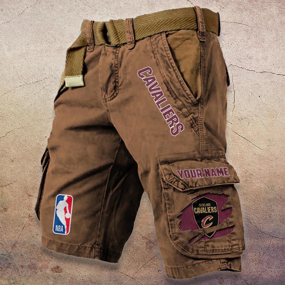 Sportswearmerch Cleveland Cavaliers NBA Denim Short For Fan