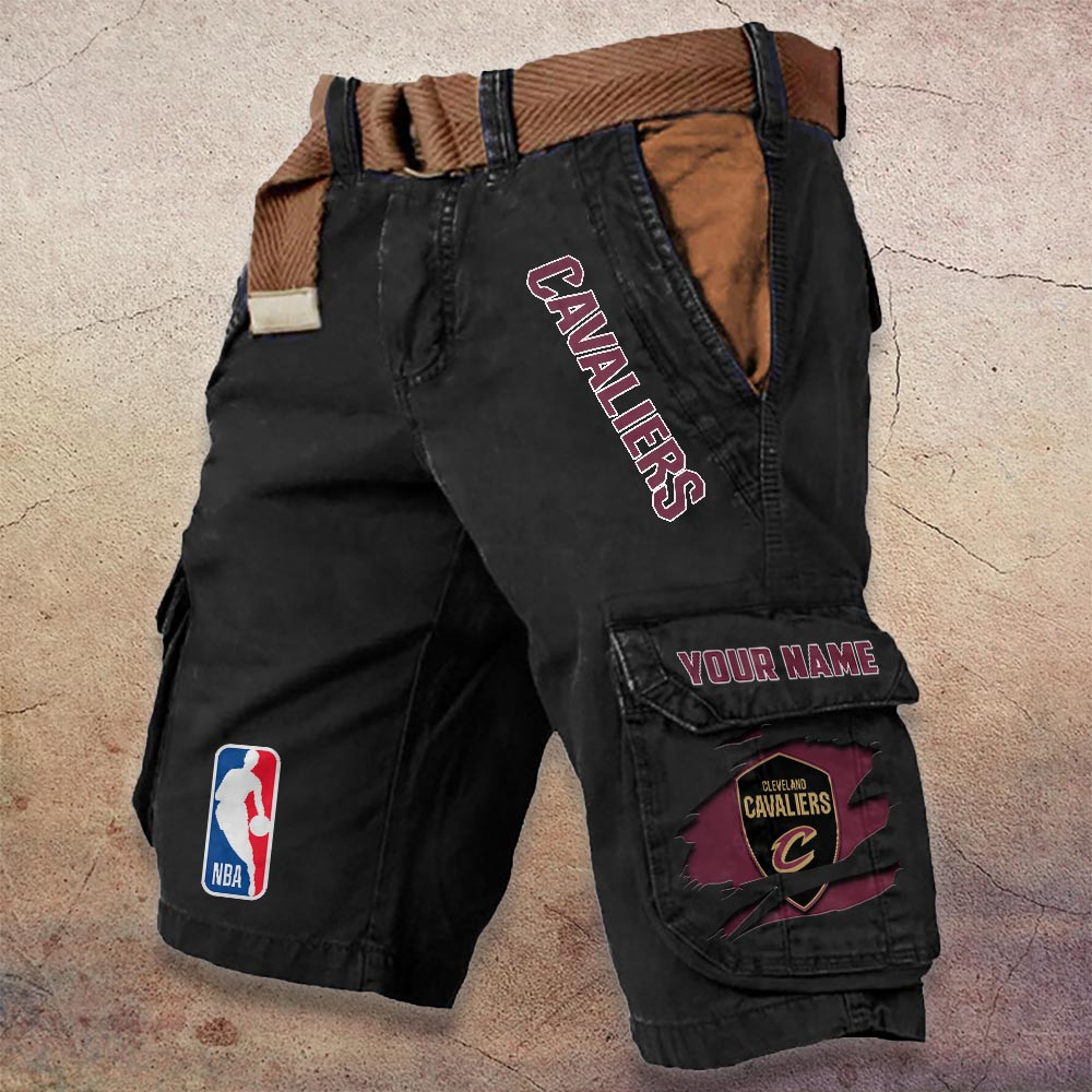 Sportswearmerch Cleveland Cavaliers NBA Denim Short For Fan