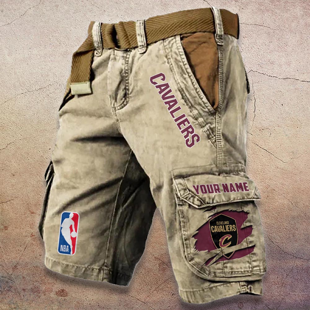 Sportswearmerch Cleveland Cavaliers NBA Denim Short For Fan