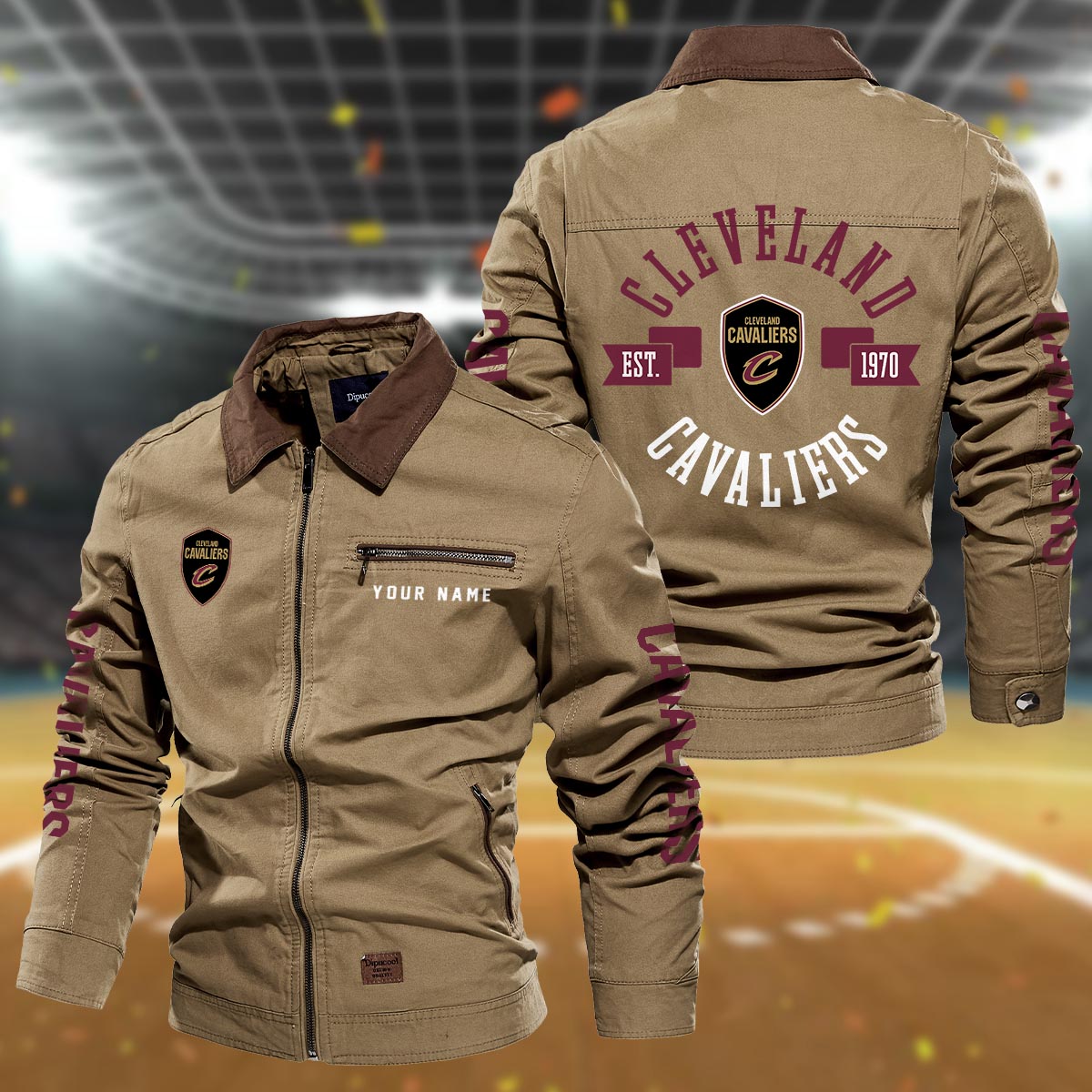 Sportswearmerch Cleveland Cavaliers NBA Lapel Jacket For Fan