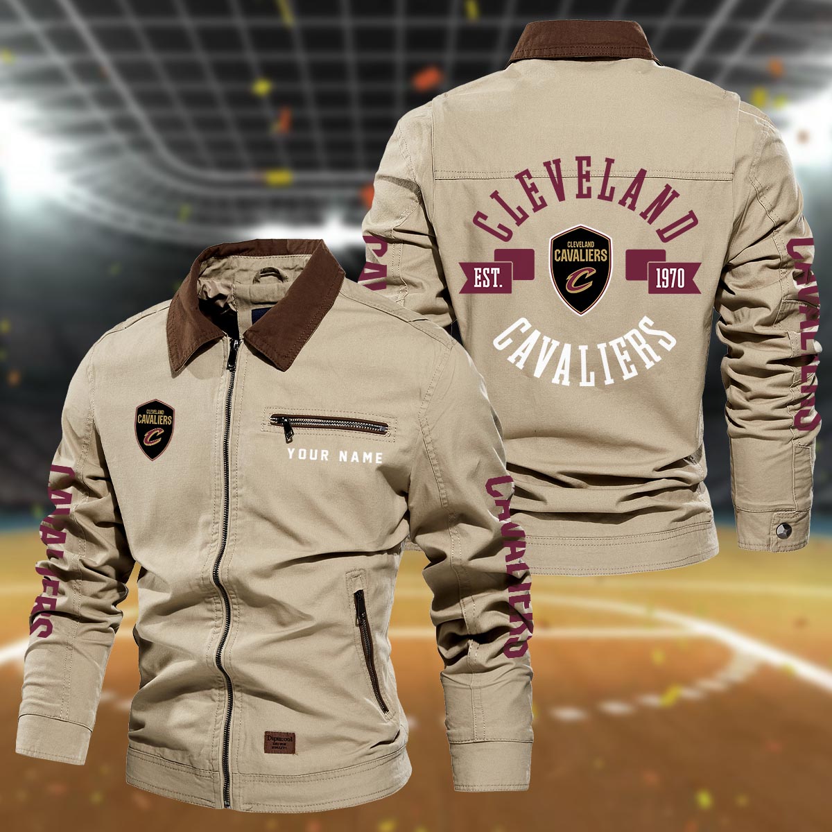Sportswearmerch Cleveland Cavaliers NBA Lapel Jacket For Fan