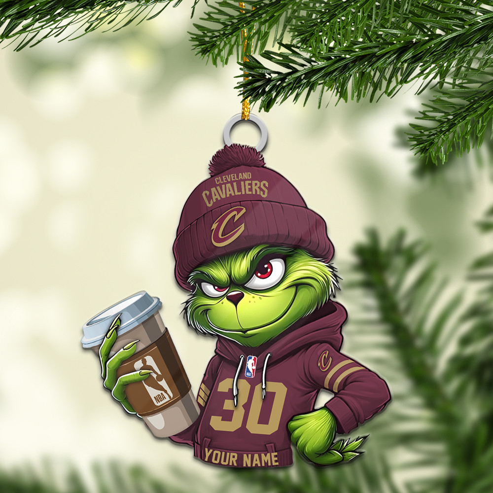 Sportswearmerch Cleveland Cavaliers NBA Personalized Personalized Acrylic Ornament For Fans
