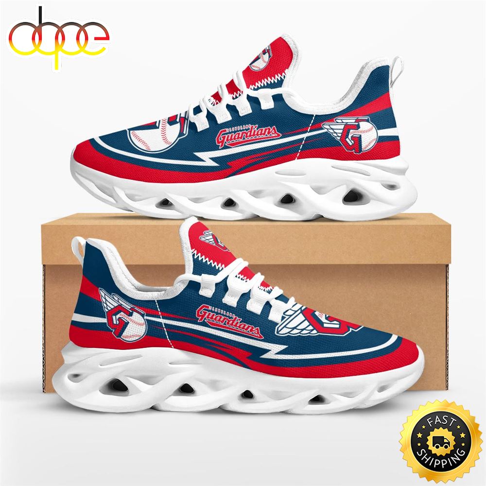 Sportswearmerch Cleveland Guardians MLB Are Coming Curves Max Soul Shoes Sneakers For Men And Women