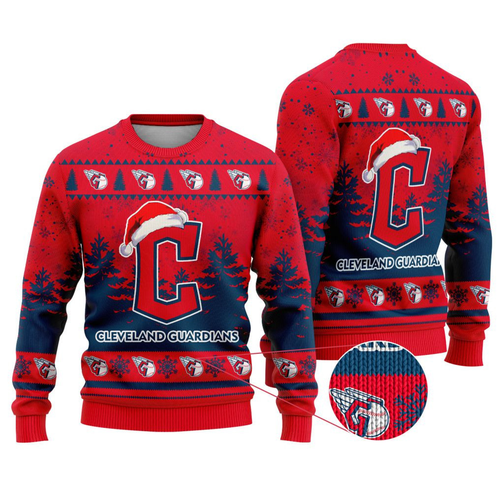 Sportswearmerch Cleveland Guardians MLB Funny Christmas Ugly Sweater For Fans