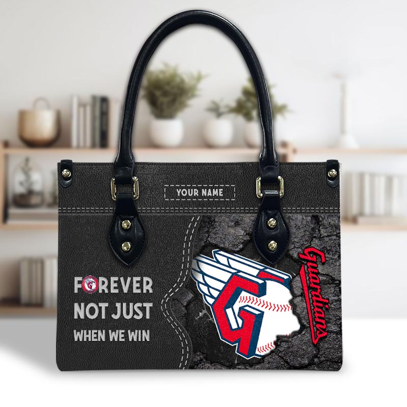 Sportswearmerch Cleveland Guardians MLB Leather Handbag For Fan