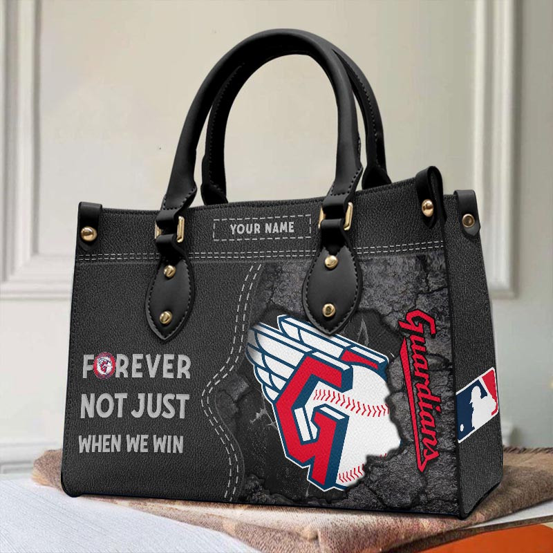 Sportswearmerch Cleveland Guardians MLB Leather Handbag For Fan