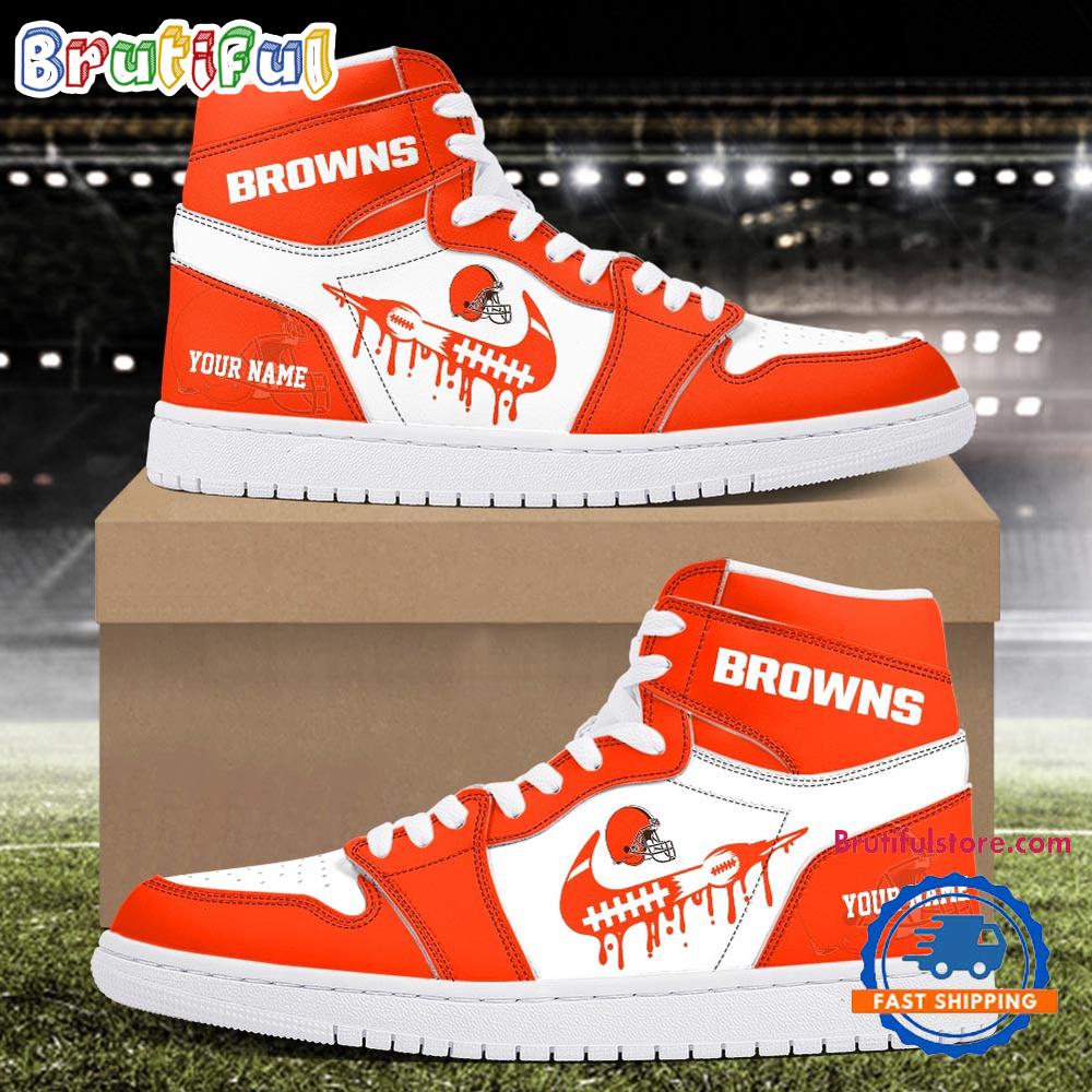 Sportswearmerch Cleveland s NFL AJ1 High Sneakers Shoes For Men And Women