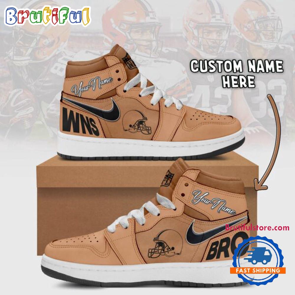 Sportswearmerch Cleveland s NFL AJ1 High Sneakers Shoes For Men And Women