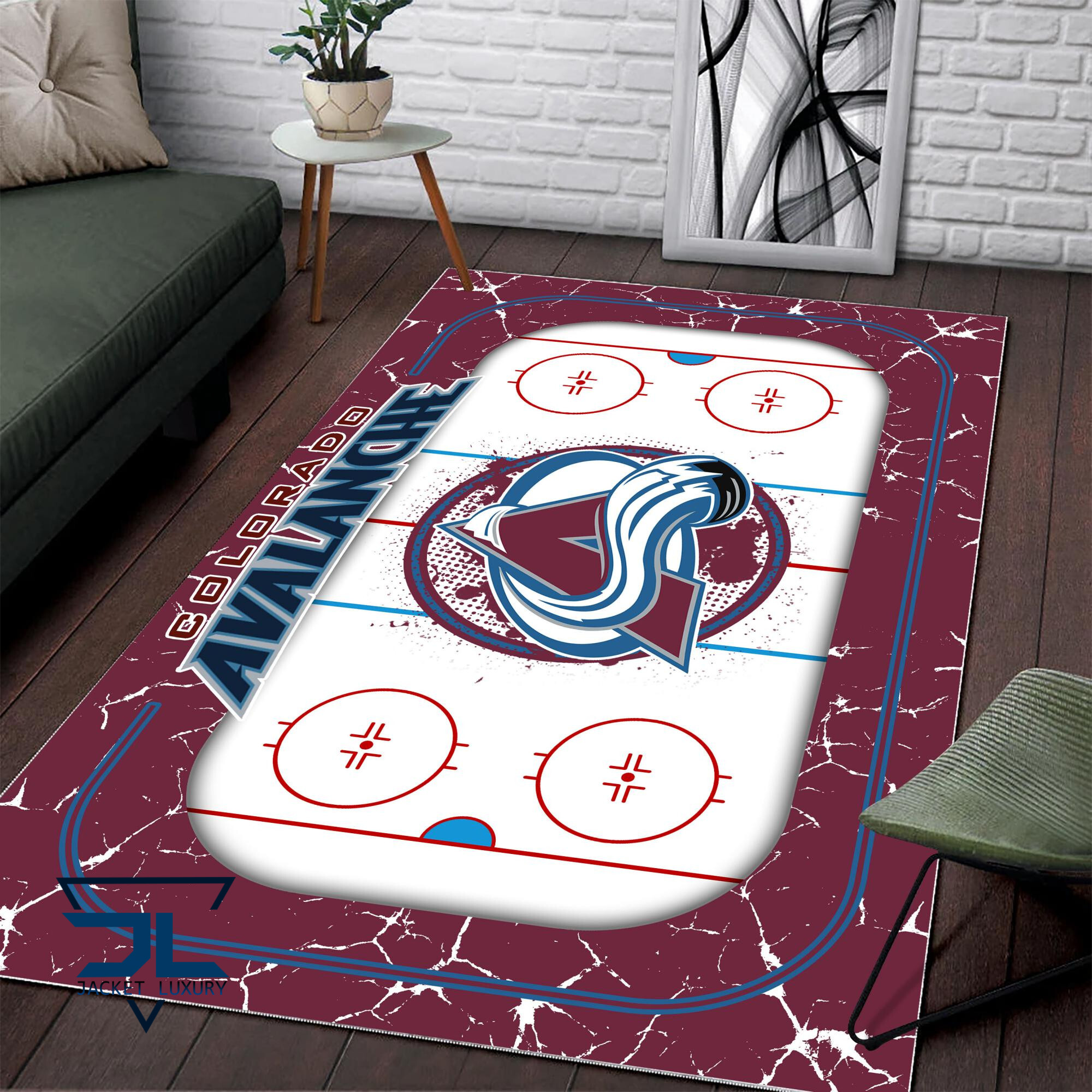 Sportswearmerch Colorado Avalanche NHL Area Rug For Fan