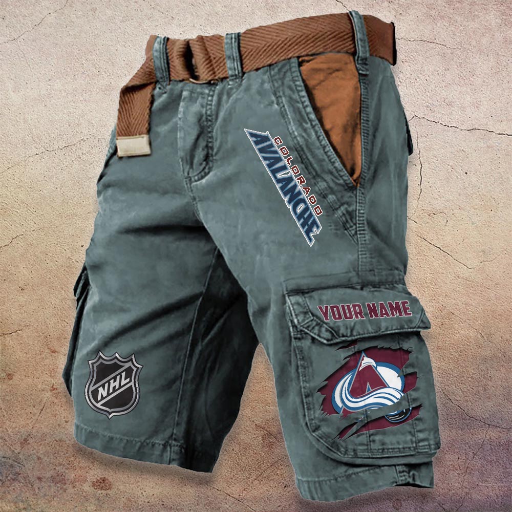 Sportswearmerch Colorado Avalanche NHL Denim Short For Fan