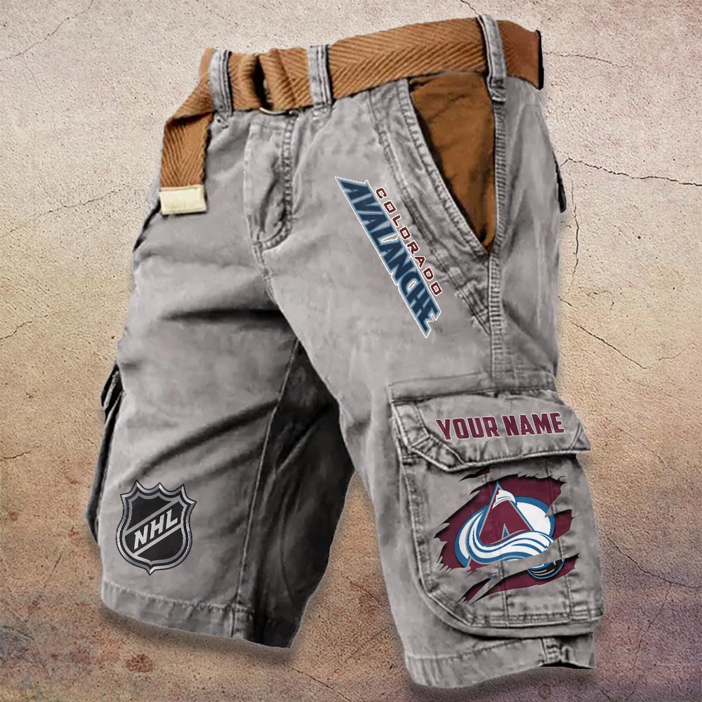 Sportswearmerch Colorado Avalanche NHL Denim Short For Fan