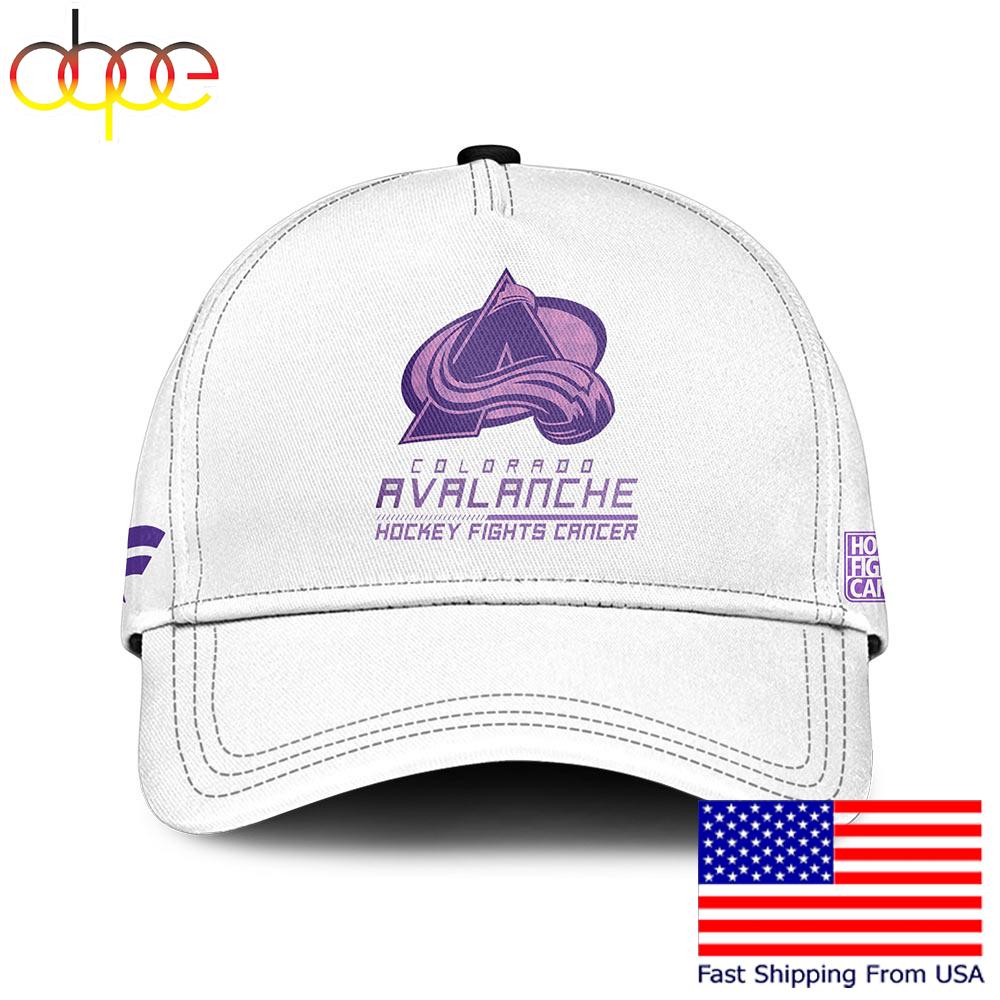 Sportswearmerch Colorado Avalanche NHL Fight Cancer Supporters Classic Cap For Fan